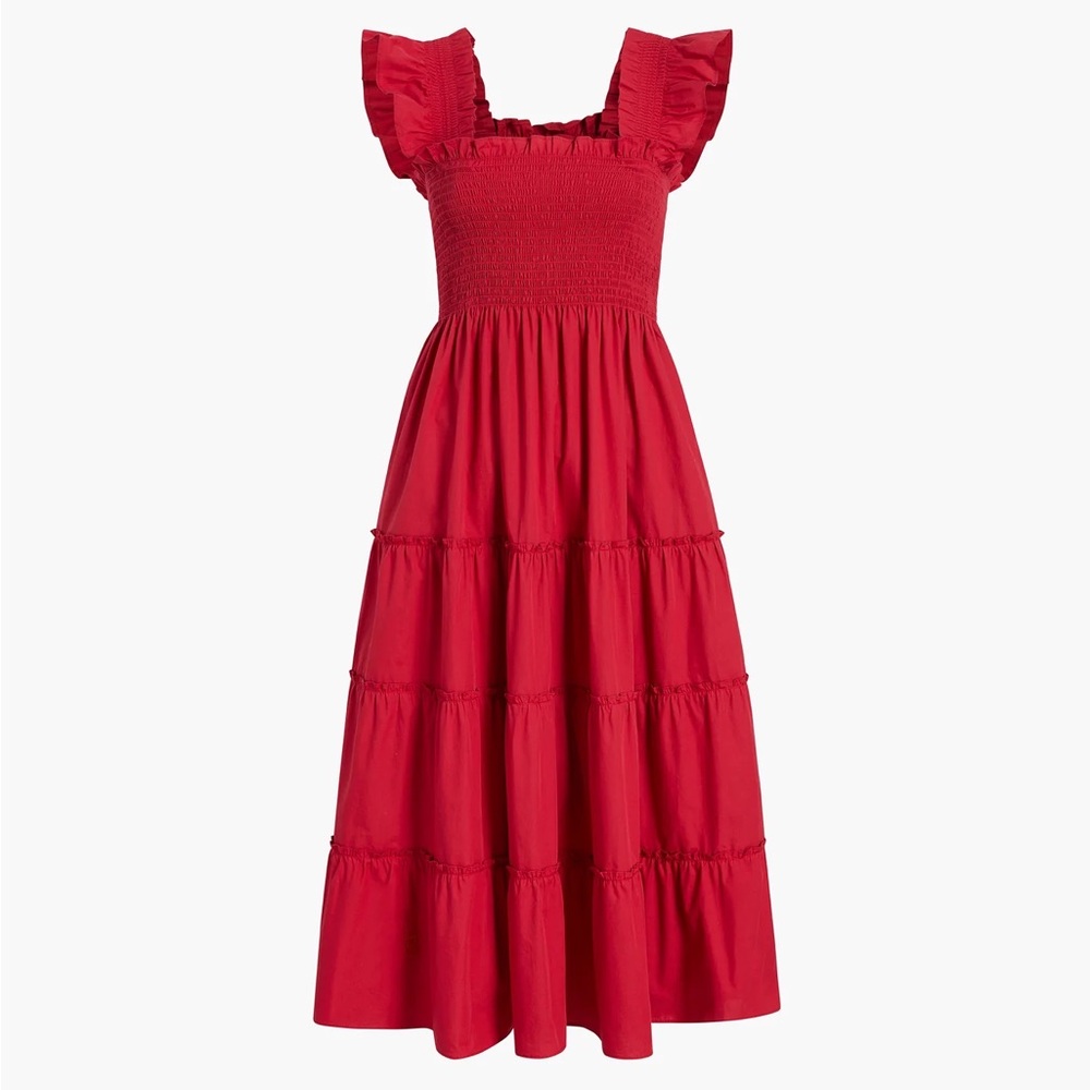 HHH Hill House Home Ellie Nap Dress, Red Cotton